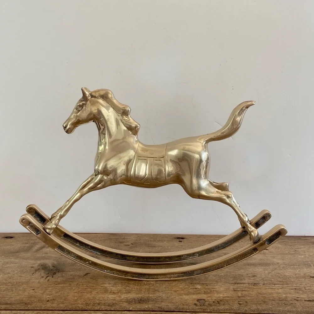 Brass Rocking Horse - Picture 2 of 10